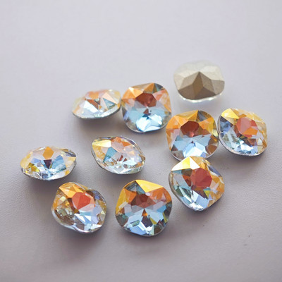 100 komada visokokvalitetnog četvrtastog dijamanta za uljepšavanje noktiju DIY dodaci za nakit zakrpe za nokte dijamantni kristalno zašiljeni dijamant