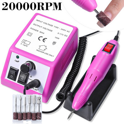 20000rpm Professional Nail Drill Machine Electric Nail File for Manicure Nails & Toenail Manicure Nail Art Pedicure File Tools