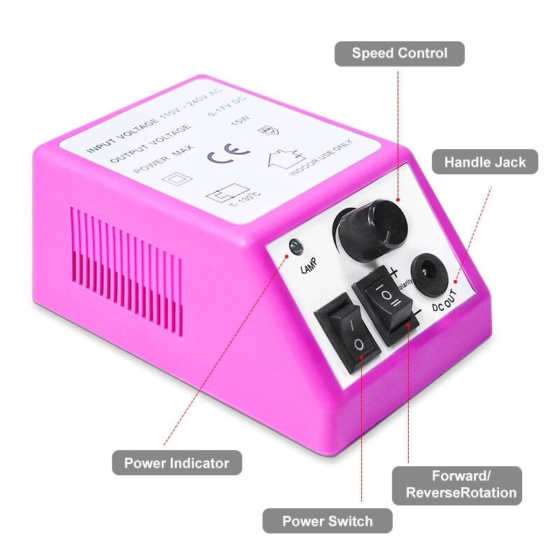 Profesionalna bušilica za nokte s 20000 okretaja u minuti Električna turpija za nokte za manikuru Nokti i nokti na nogama Manikura Nail Art Pedikura Alati za turpije