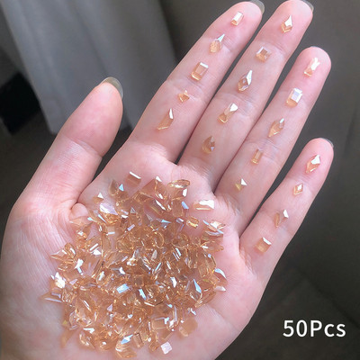 Nagu piekariņi Rhinestones, 50/100 gab. jaukti nagu mākslas kristāli, rotaslietas, dārgakmeņi, dekoratīvi akmeņi nagu dekorēšanai — DIY 2023