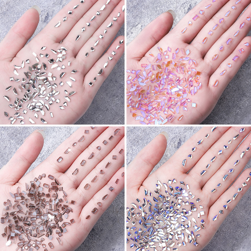 Nagu piekariņi Rhinestones, 50/100 gab. jaukti nagu mākslas kristāli, rotaslietas, dārgakmeņi, dekoratīvi akmeņi nagu dekorēšanai — DIY 2023