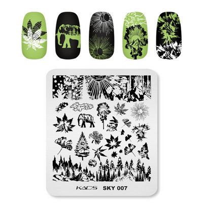 1PC Placă de ștanțare a unghiilor Decorare artistică cu ștanțare cu gel UV pentru ștanțare Apăsați pe vârfurile unghiilor Manichiură Instrument de bricolaj pentru salon