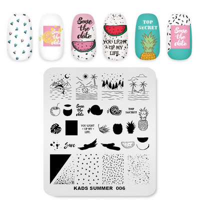 1PC Placă de ștanțare a unghiilor Decorare artistică cu ștanțare cu gel UV pentru ștanțare Apăsați pe vârfurile unghiilor Manichiură Instrument de bricolaj pentru salon