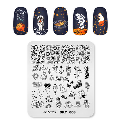 1PC Placă de ștanțare a unghiilor Decorare artistică cu ștanțare cu gel UV pentru ștanțare Apăsați pe vârfurile unghiilor Manichiură Instrument de bricolaj pentru salon