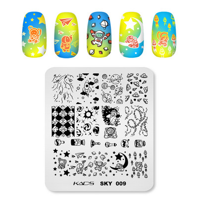 1PC Placă de ștanțare a unghiilor Decorare artistică cu ștanțare cu gel UV pentru ștanțare Apăsați pe vârfurile unghiilor Manichiură Instrument de bricolaj pentru salon