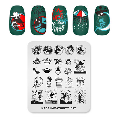 1PC Placă de ștanțare a unghiilor Decorare artistică cu ștanțare cu gel UV pentru ștanțare Apăsați pe vârfurile unghiilor Manichiură Instrument de bricolaj pentru salon