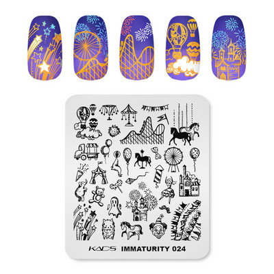 1PC Placă de ștanțare a unghiilor Decorare artistică cu ștanțare cu gel UV pentru ștanțare Apăsați pe vârfurile unghiilor Manichiură Instrument de bricolaj pentru salon