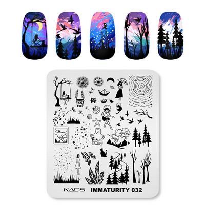 1PC Placă de ștanțare a unghiilor Decorare artistică cu ștanțare cu gel UV pentru ștanțare Apăsați pe vârfurile unghiilor Manichiură Instrument de bricolaj pentru salon