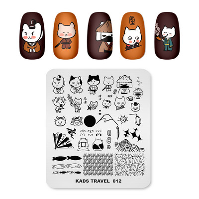 1PC Placă de ștanțare a unghiilor Decorare artistică cu ștanțare cu gel UV pentru ștanțare Apăsați pe vârfurile unghiilor Manichiură Instrument de bricolaj pentru salon