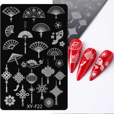 Leoparda nagu apzīmogošanas plāksne Marmors, ziedošs franču līnijas dzīvnieku ādas attēls nagu zīmoga veidne UV gēla lakas apdrukas plāksnes rīki