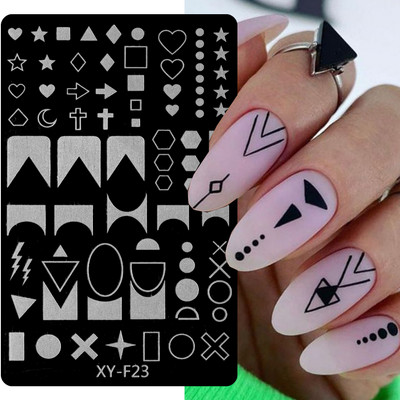 Leoparda nagu apzīmogošanas plāksne Marmors, ziedošs franču līnijas dzīvnieku ādas attēls nagu zīmoga veidne UV gēla lakas apdrukas plāksnes rīki