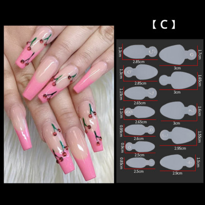 12gab Dual Nagu Forms Viltus padomi želejveida pieaudzēšanai Quick Building French Nails Form Mīkstie silikona spilventiņi Manikīra instrumenti