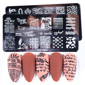 Vēstules Stāsts Nagu apzīmogošanas plāksnes Ziedi Sirds attēls Nagu mākslas zīmogi Veidnes Polijas apdrukas trafareti Manikīrs TRSTZFB01-19