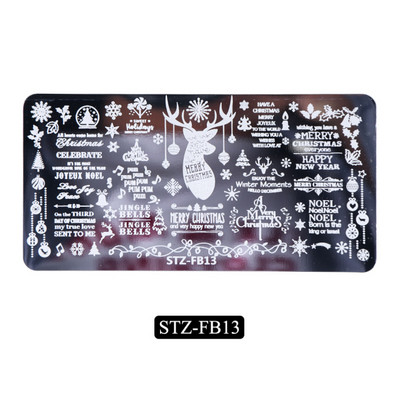 Vēstules Stāsts Nagu apzīmogošanas plāksnes Ziedi Sirds attēls Nagu mākslas zīmogi Veidnes Polijas apdrukas trafareti Manikīrs TRSTZFB01-19