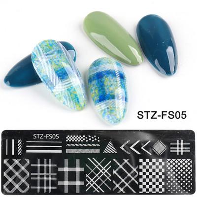 Doska na razenie nechtov s láskou a srdcom, vlnovkou, ružovým bozkom, anglickými znakmi, šablónami pečiatok na zdobenie nechtov na Valentína