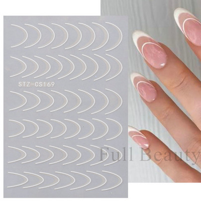 Trake s grafitima Naljepnica za nokte Rose Gold Apstraktna moda 3D klizač za manikuru Lak za tetovaže Ukrasi za nokte LASTZSJ007