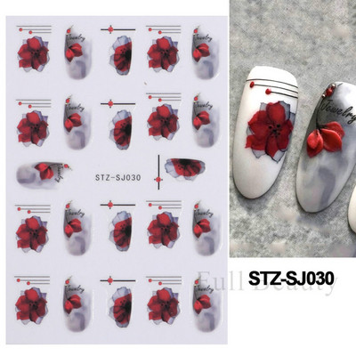 Trake s grafitima Naljepnica za nokte Rose Gold Apstraktna moda 3D klizač za manikuru Lak za tetovaže Ukrasi za nokte LASTZSJ007