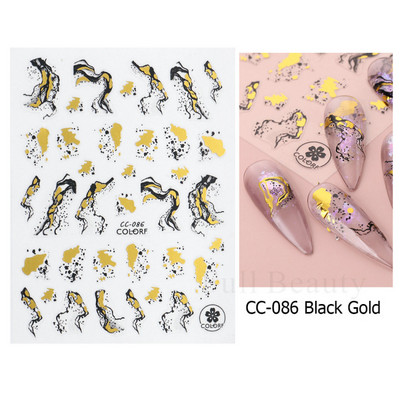 Trake s grafitima Naljepnica za nokte Rose Gold Apstraktna moda 3D klizač za manikuru Lak za tetovaže Ukrasi za nokte LASTZSJ007