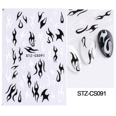 3D sjajne zvijezde klizači za nokte Y2K srebrni privjesci za nokte Naljepnice s metalnim efektom Zlatno srebrna ljepljiva naljepnica Dekor FBSTZ-X006