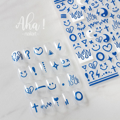 1PC AHA Mjesec/Zvijezda/Križ 3D bronzane naljepnice za nokte 8*10cm Zlatne/Srebrne naljepnice za nokte Zvijezda u obliku križa Laserska zvijezda/Mjesec klizač za manikuru