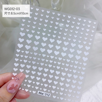 1PC AHA Mjesec/Zvijezda/Križ 3D bronzane naljepnice za nokte 8*10cm Zlatne/Srebrne naljepnice za nokte Zvijezda u obliku križa Laserska zvijezda/Mjesec klizač za manikuru