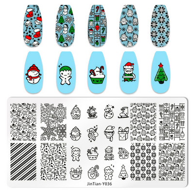 1 gab Nail Art zīmoga plāksne ģeometriskā līnija DIY štancēšanas attēla plāksne 6 * 12 cm nagu štancēšanas plāksne nerūsējošā tērauda plāksnes trafarets JTY150