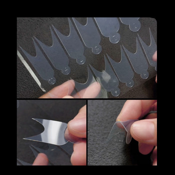 Dual Nail Forms Pads σιλικόνης False Tips for Gel Extension Quick Building επαναχρησιμοποιήσιμα αυτοκόλλητα γαλλικά νύχια φόρμα μαλακών εργαλείων μανικιούρ