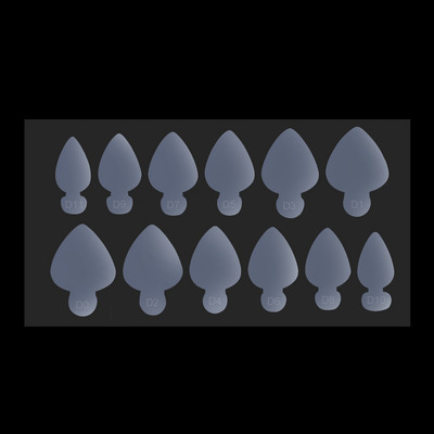 24gab Duet System Dual Forms Nagu uzlīme Franču silikona veidne nagiem Inner Pad Line Guide lente Atkārtoti lietojami celtniecības instrumenti