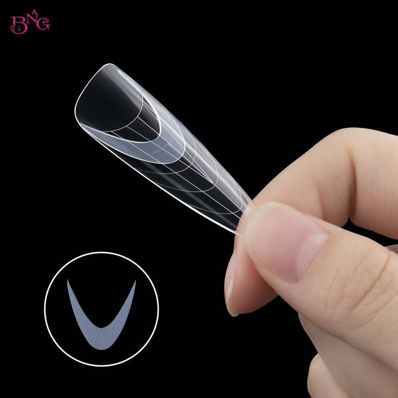 24gab Duet System Dual Forms Nagu uzlīme Franču silikona veidne nagiem Inner Pad Line Guide lente Atkārtoti lietojami celtniecības instrumenti