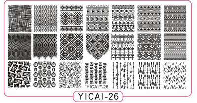 Čipkované doštičky na pečiatkovanie nechtov s geometrickými vzormi kvetov, listov, mačky a vtákov, šablóny na pečiatkovanie na nechty, šablóny na potlač lakov, nástroje na manikúru
