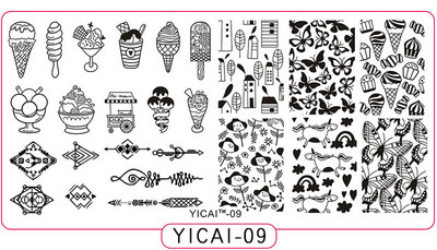 Čipkované doštičky na pečiatkovanie nechtov s geometrickými vzormi kvetov, listov, mačky a vtákov, šablóny na pečiatkovanie na nechty, šablóny na potlač lakov, nástroje na manikúru