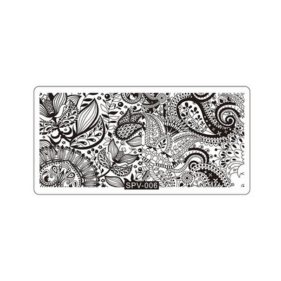 Čipkované doštičky na pečiatkovanie nechtov s geometrickými vzormi kvetov, listov, mačky a vtákov, šablóny na pečiatkovanie na nechty, šablóny na potlač lakov, nástroje na manikúru