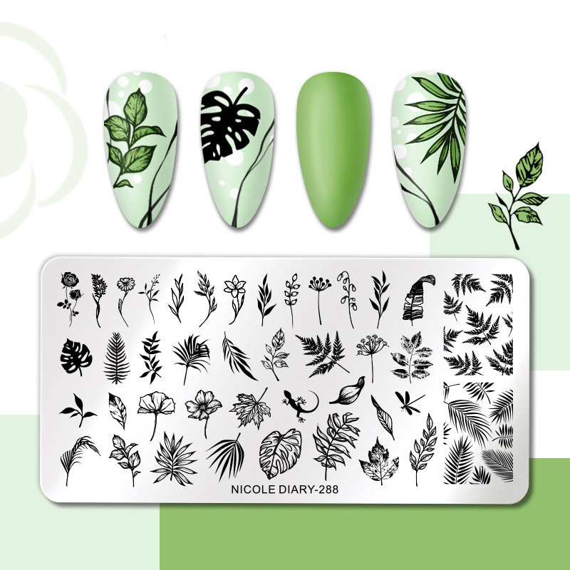 Nagu mākslas štancēšanas plāksnes nerūsējošā tērauda veidnes veidne nagu želejas laka štancēšana ziedi drukas trafarets nagu mākslas rīki