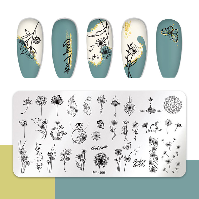 Nagu mākslas štancēšanas plāksnes nerūsējošā tērauda veidnes veidne nagu želejas laka štancēšana ziedi drukas trafarets nagu mākslas rīki