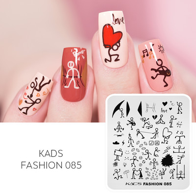 KADS štancēšanas plāksnes nagu zīmoga veidne Dzīvnieku nagu zīmogplāksnes vasaras dizaina trafareti Ziedu ķīniešu ģeometrijas līnijas attēls