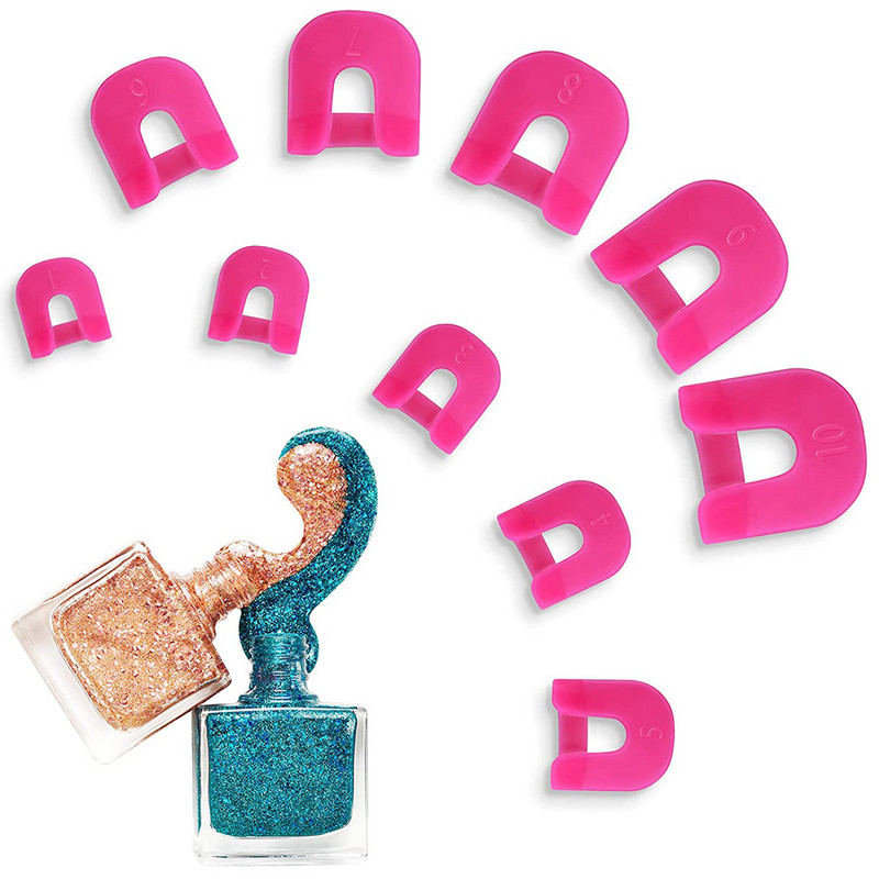 26 kom. Plastični štitnik za lak za nokte za prste U zakrivljeni francuski naljepnice Šablone za višekratnu upotrebu Mekane navlake za nokte Alati