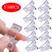 5/10 buc. Clip de unghii acrilic Gel transparent Sfaturi de construcție rapidă Agrafe Extensie lac de unghii Lămpi UV Instrumente de artă pentru manichiură