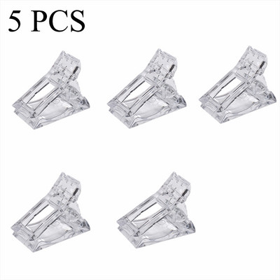 5/10 buc. Clip de unghii acrilic Gel transparent Sfaturi de construcție rapidă Agrafe Extensie lac de unghii Lămpi UV Instrumente de artă pentru manichiură