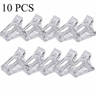 5/10 buc. Clip de unghii acrilic Gel transparent Sfaturi de construcție rapidă Agrafe Extensie lac de unghii Lămpi UV Instrumente de artă pentru manichiură