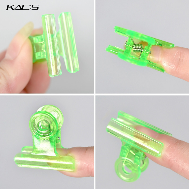KADS Nail Form Višenamjenska C krivulja Stezaljke za stezanje 4 boje Akrilne štipaljke za nokte Profesionalni alat za nadogradnju noktiju