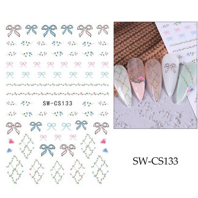 Violeta ziedu nagu uzlīmes 3D margrietiņa ķiršu ziedi ziedlapiņas lapas tauriņu piekariņi pavasara vasaras slīdnis Y2K manikīra dekors