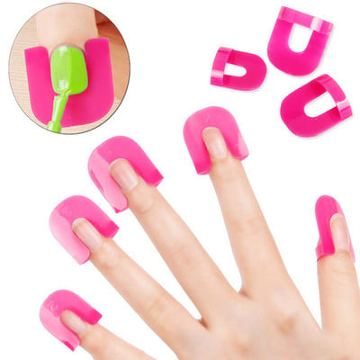 26 τμχ/σετ 10 μεγέθη G Curve Shape Vernish Shield Nail Protector Κάλυμμα για τα δάχτυλα Γαλλικά αυτοκόλλητα Μανικιούρ Εργαλεία τέχνης νυχιών