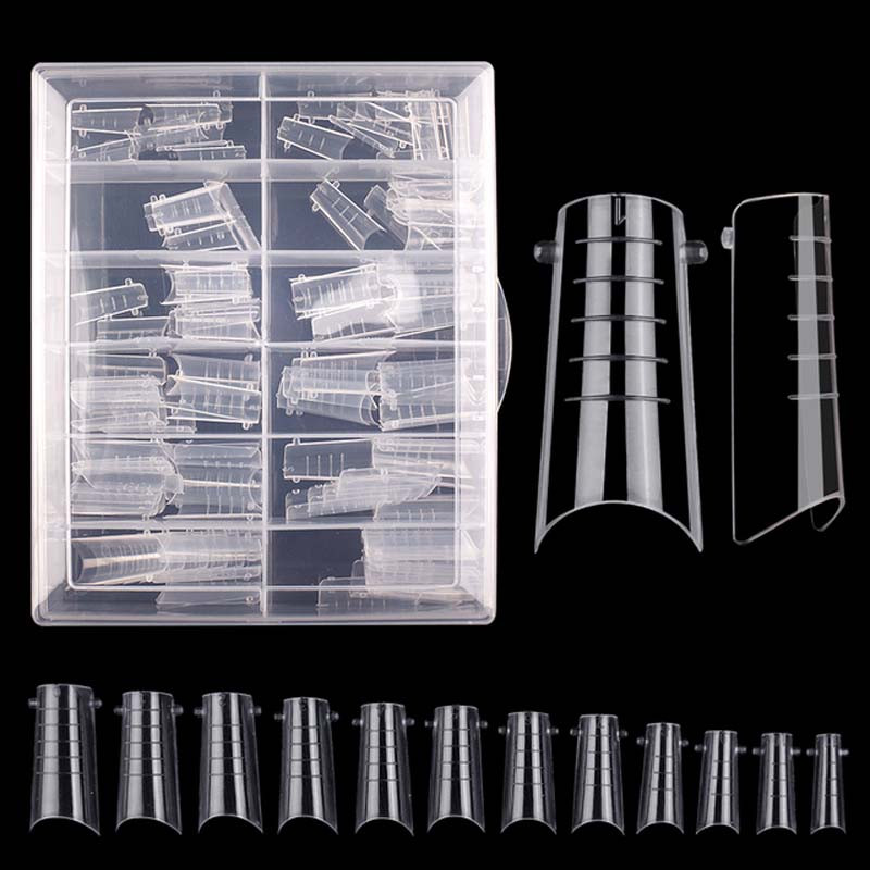 Mandeļu augšējās formas Quick Building Poly Gel Dual Nail Forms Tips Form Full Cover Top Forma Pagarināšanas sistēma Akrila manikīrs 120 gab.