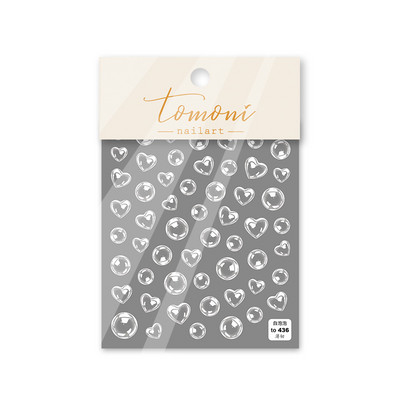 Prekrasne slatke slike mjehurića, 3D ugravirane naljepnice, ukrasi za nokte, dizajn naljepnica