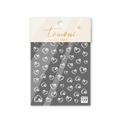 Prekrasne slatke slike mjehurića, 3D ugravirane naljepnice, ukrasi za nokte, dizajn naljepnica