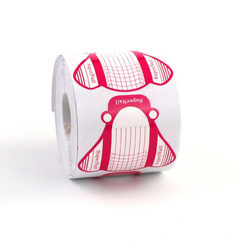 50pcs/100pcs Σετ φόρμας νυχιών Επέκταση νυχιών Εργαλεία τέχνης για μανικιούρ Τζελ Κόκκινο λευκό γαλλικό αυτοκόλλητο επέκτασης Ακρυλικό μανικιούρ