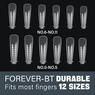 120gab XXL zārka nagu formas UV gēla augšējās veidnes nagu ātrai pagarināšanai veidņu dubultās formas viltus nagiem plastmasas celtniecības želejas forma