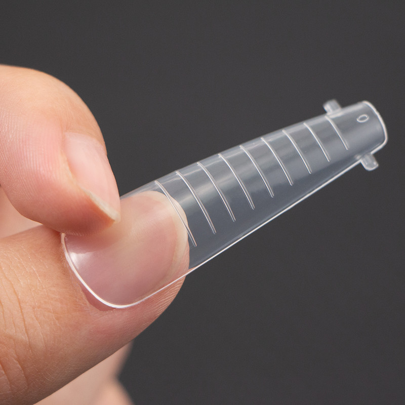 120gab XXL zārka nagu formas UV gēla augšējās veidnes nagu ātrai pagarināšanai veidņu dubultās formas viltus nagiem plastmasas celtniecības želejas forma