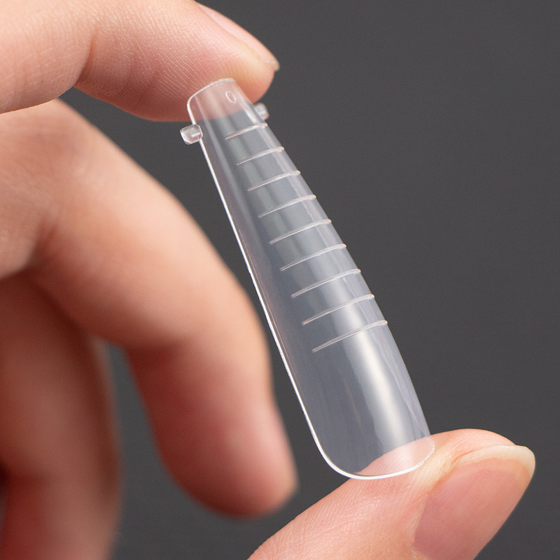 120gab XXL zārka nagu formas UV gēla augšējās veidnes nagu ātrai pagarināšanai veidņu dubultās formas viltus nagiem plastmasas celtniecības želejas forma
