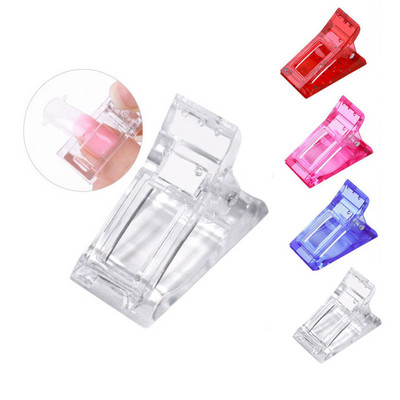 5pcs Nail Art Styling Clips, Nail Form Mold Fixing Clips for Nail Tips Extension Quick Building Tools